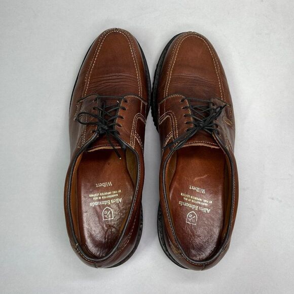 Allen‎ Edmonds Men\'s Size 10 Wilbert Brown Leather Comfort Shoes main image 5